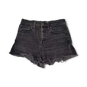 High-Rise Denim Shorts